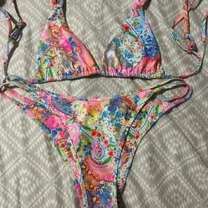 Kulani Kinis Pink and Blue Bikinis Vibrant Swimwear